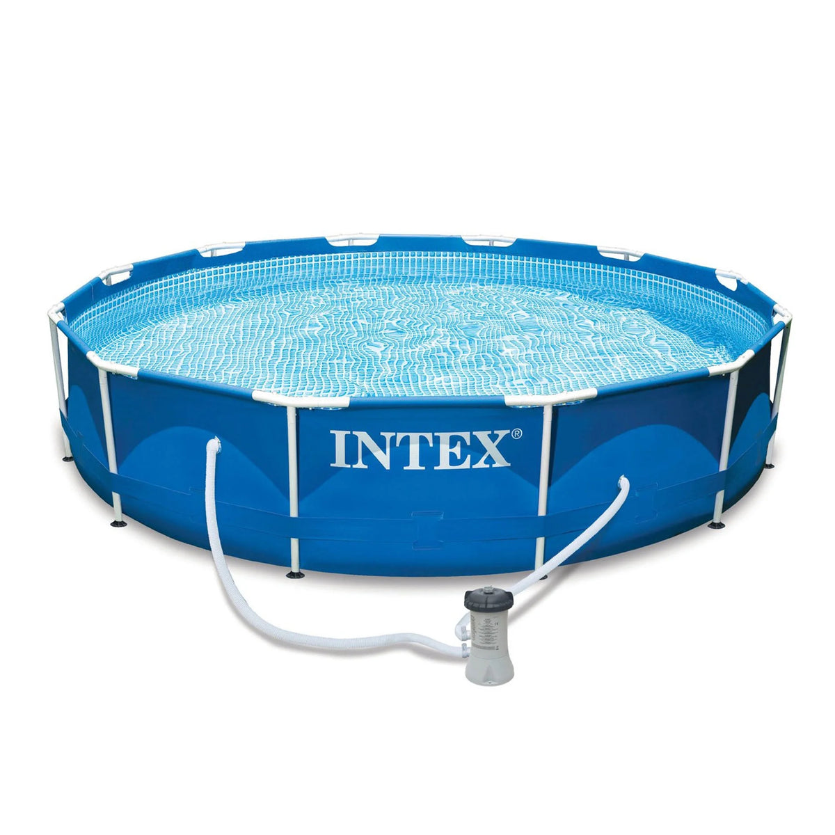 12 x 2.5 Foot Metal Frame Above Ground Pool with Filter K9724
