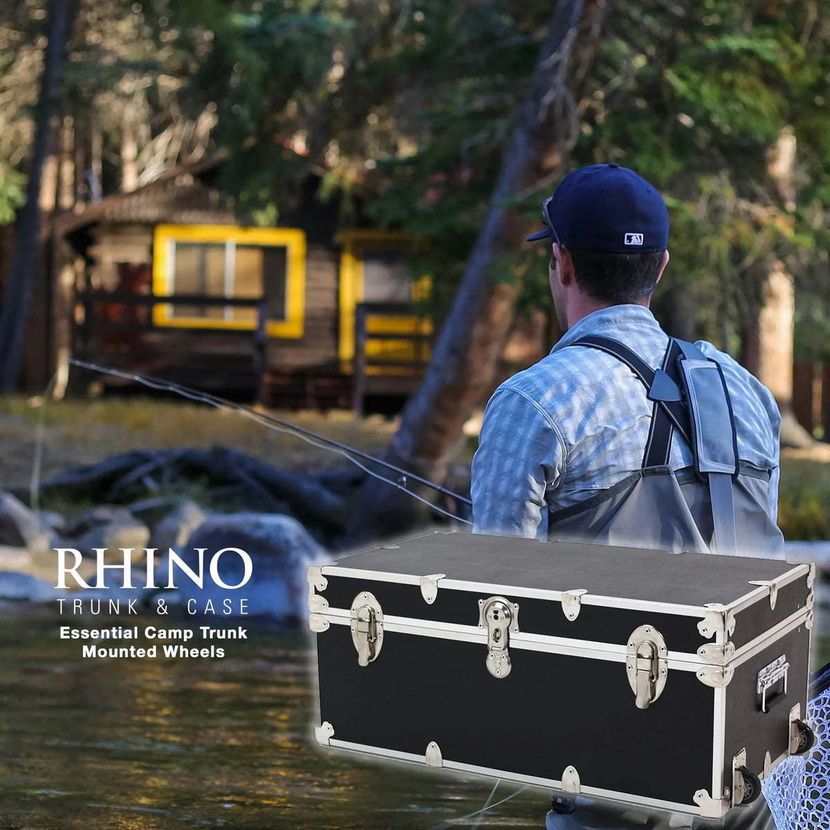 Wheels Camping Storage Chest 32"x18"x14" U8811