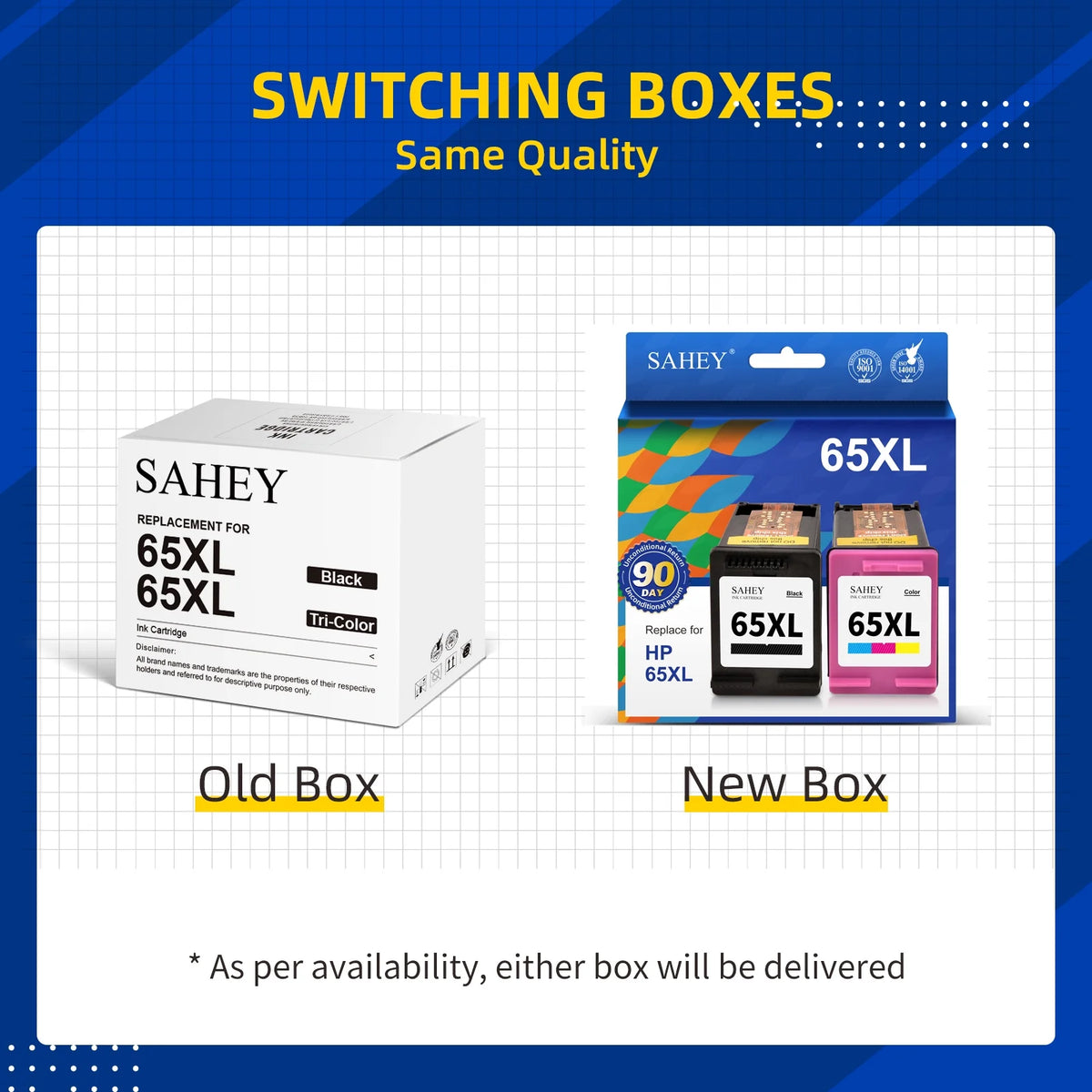 65XL Black and Tri-Color Ink Cartridge 2 Pack D318240
