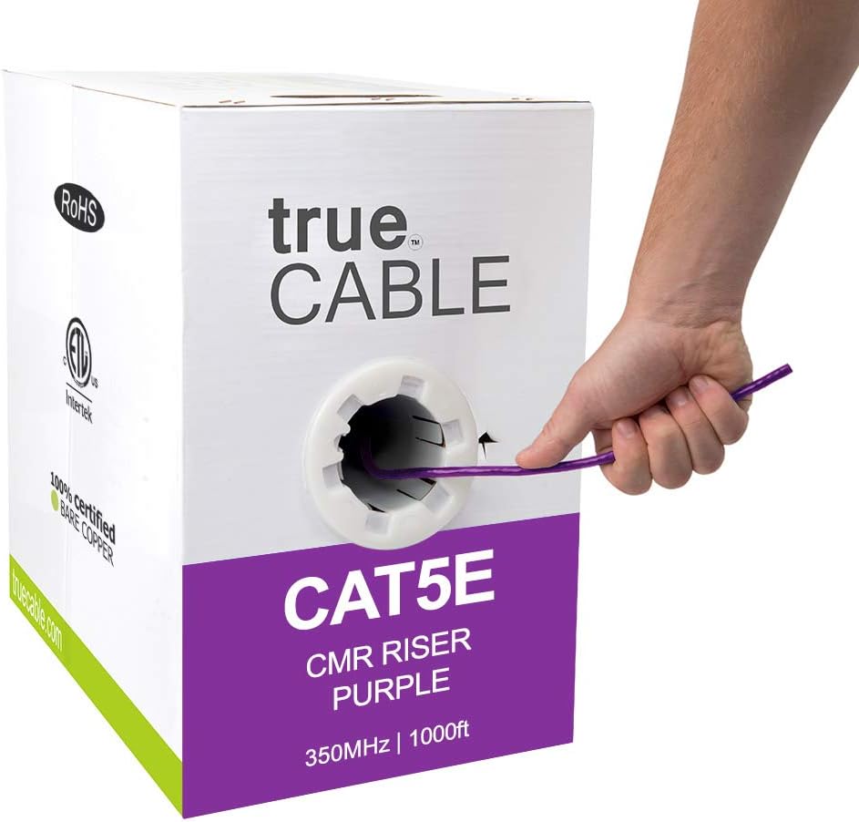 Green 1000ft Cat5e Riser UTP Bulk Ethernet Cable N91326
