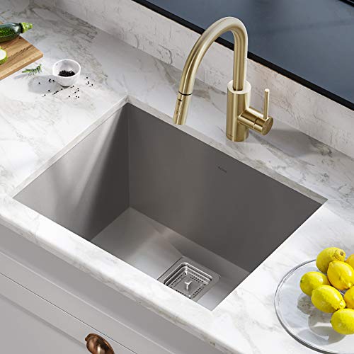 24-inch Undermount Single Bowl Stainless Steel Utility Sink Z4515
