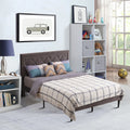 Queen Size Platform Bed with Wooden Frame S98814