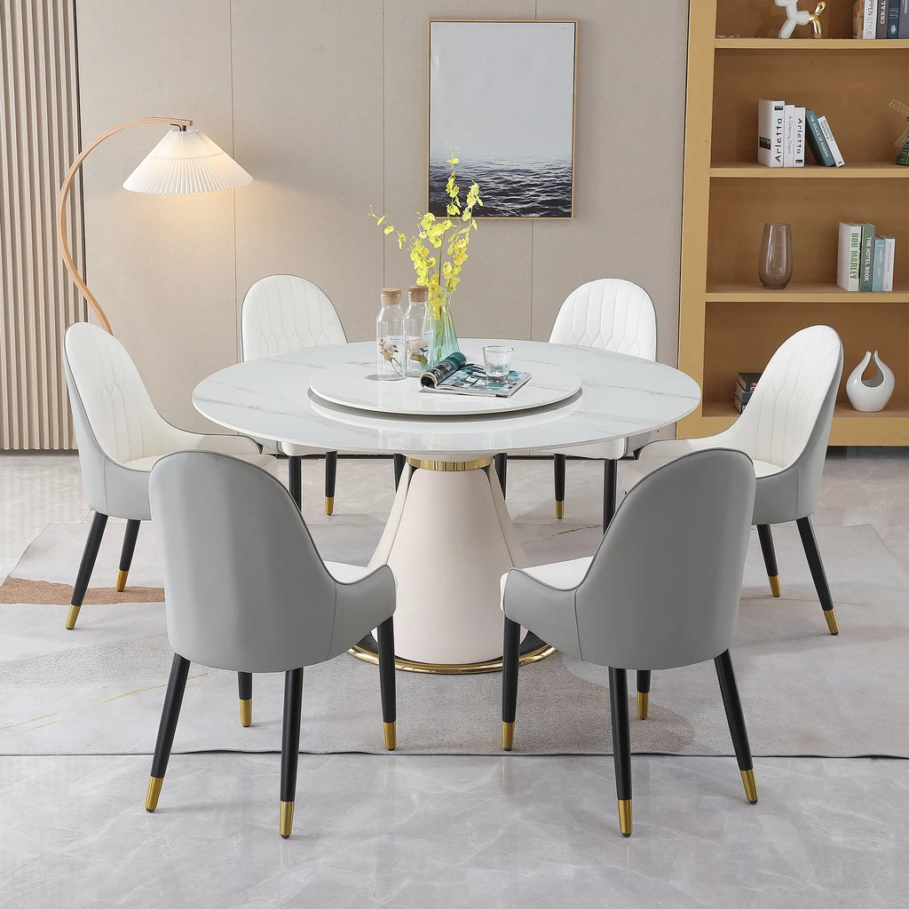 Sintered Stone Dining Table with 8 Chairs W578