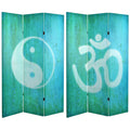 6 ft. Tall Double Sided Canvas Room Divider B87056