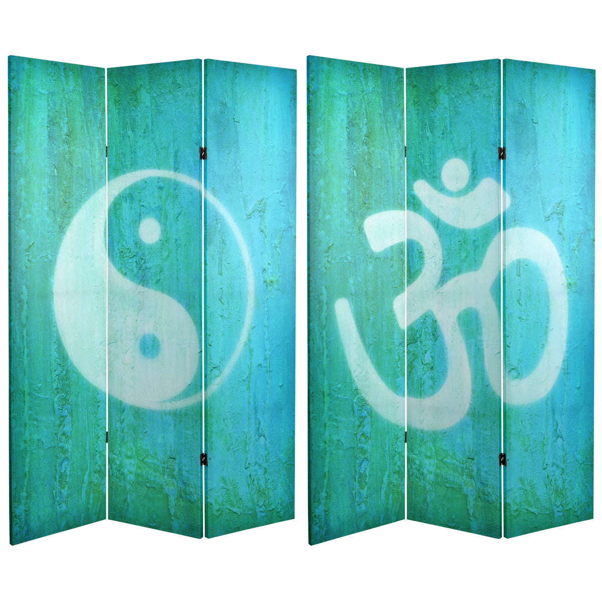 6 ft. Tall Double Sided Canvas Room Divider B87056
