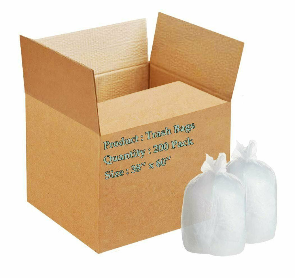 200 Pack Heavy Duty Can Liners 60 Gal R833