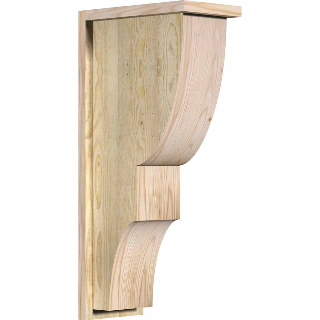 Ridgewood Rough Sawn Corbel with Backplate, Douglas Fir E36986