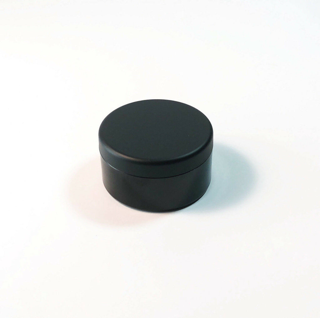 Cosmetic Jars 30 Gram Plastic Containers Matte Black Lids O729