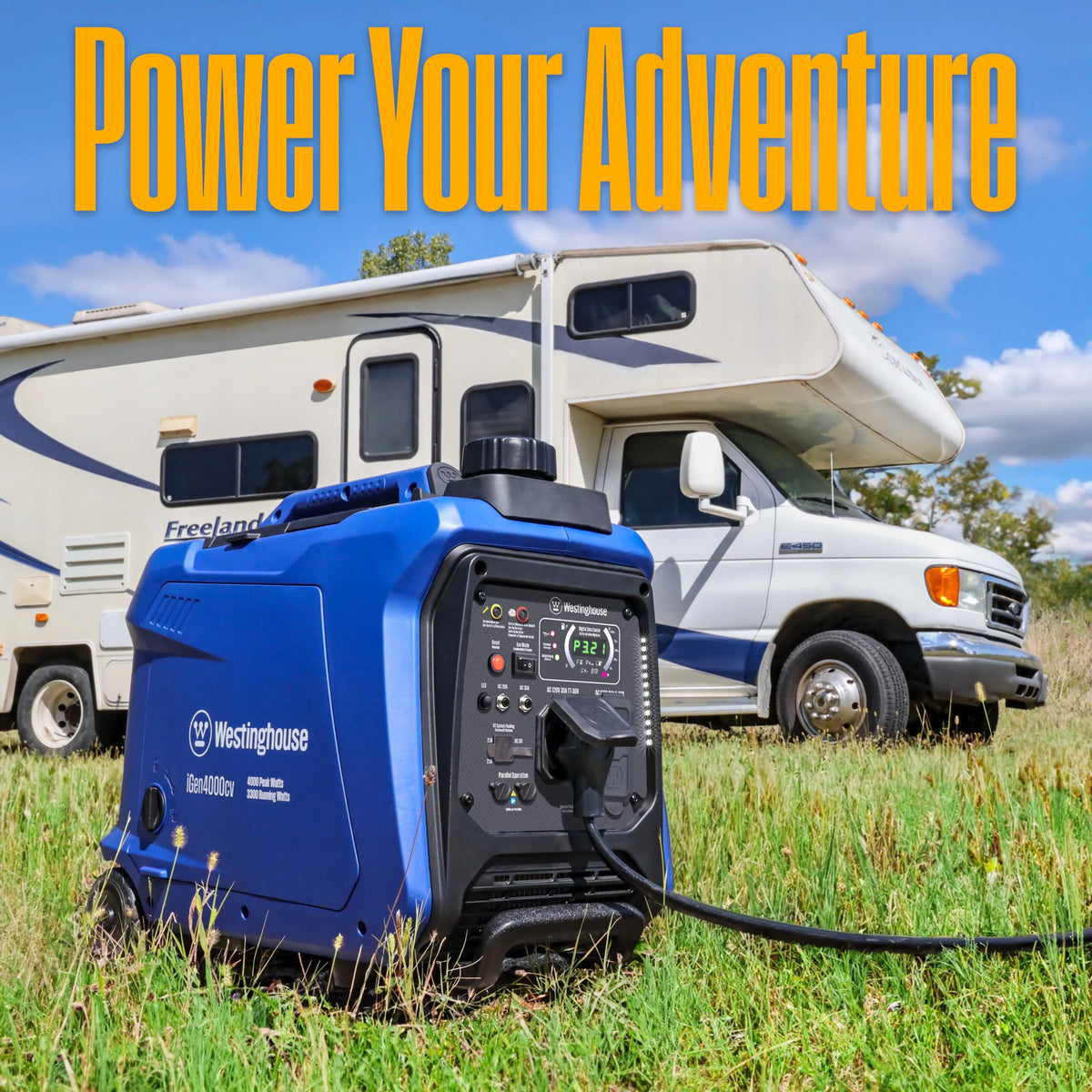 4000 Peak Watt Gas Portable Inverter Generator L4182
