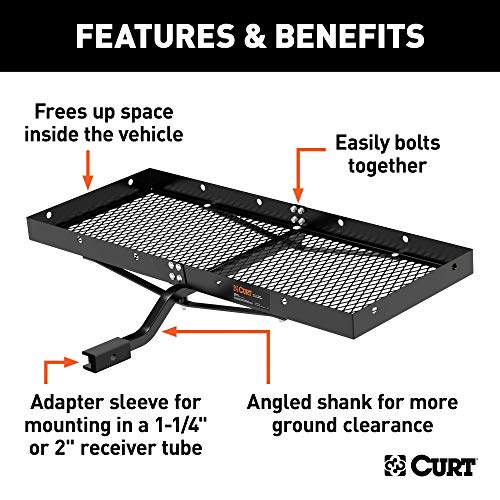 48 x 20-Inch Hitch Cargo Carrier, 300 lbs Capacity C181218