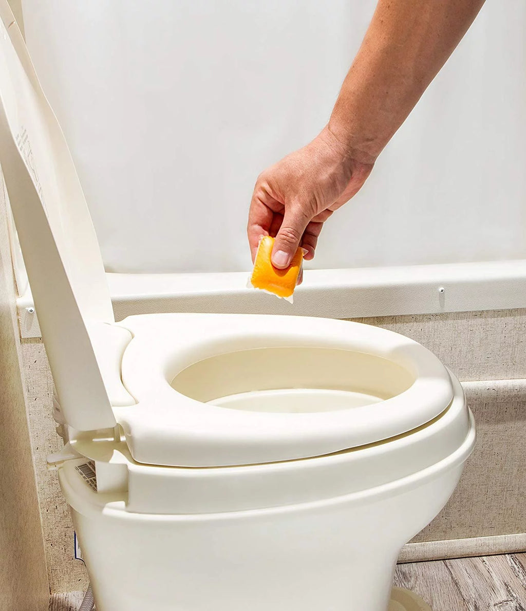 Orange Citrus Scent RV Toilet Treatment Drop-Ins, 15-Pack J722130