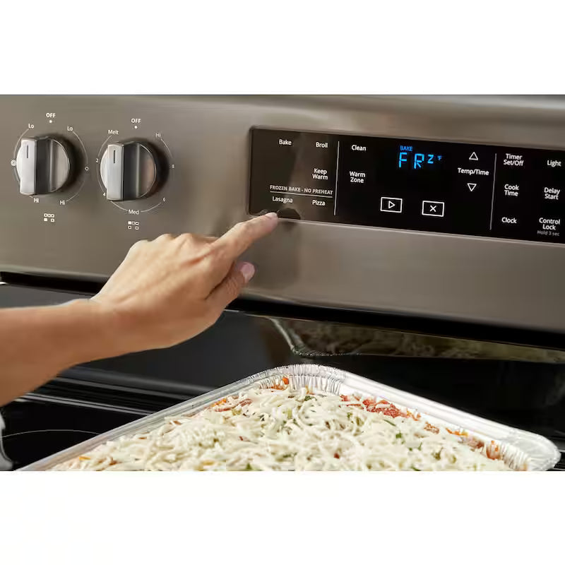 Black Stainless Electric Range with 5 Elements Q888