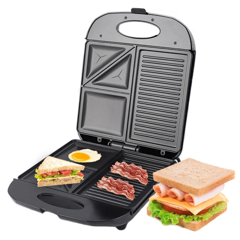 Non-Stick 3in1 Electric Grill Waffle Maker V5617