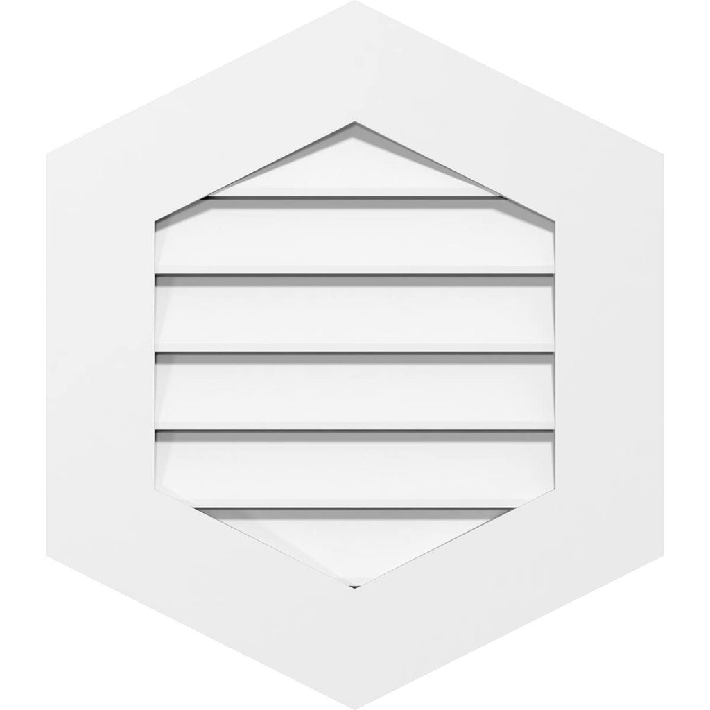 Vertical Peaked Surface Mount PVC Gable Vent H506