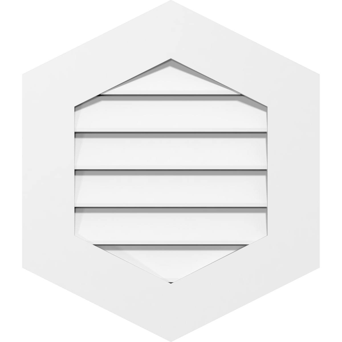 Vertical Peaked Surface Mount PVC Gable Vent H506