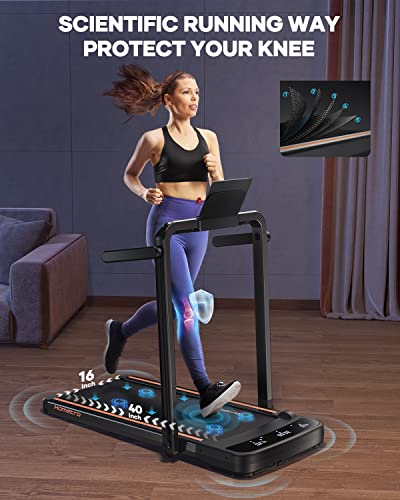 3.0HP Foldable Compact Treadmill with Dual LED Touch Screens N12438