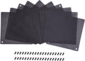 120 mm Black PVC Computer Fan Dust Filter 10 Packs L557