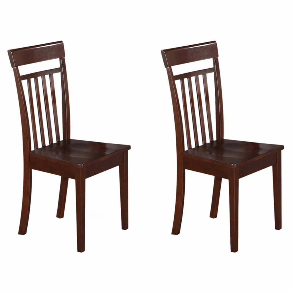 Slat Back Wood Dining Chair Set of 2 S91238