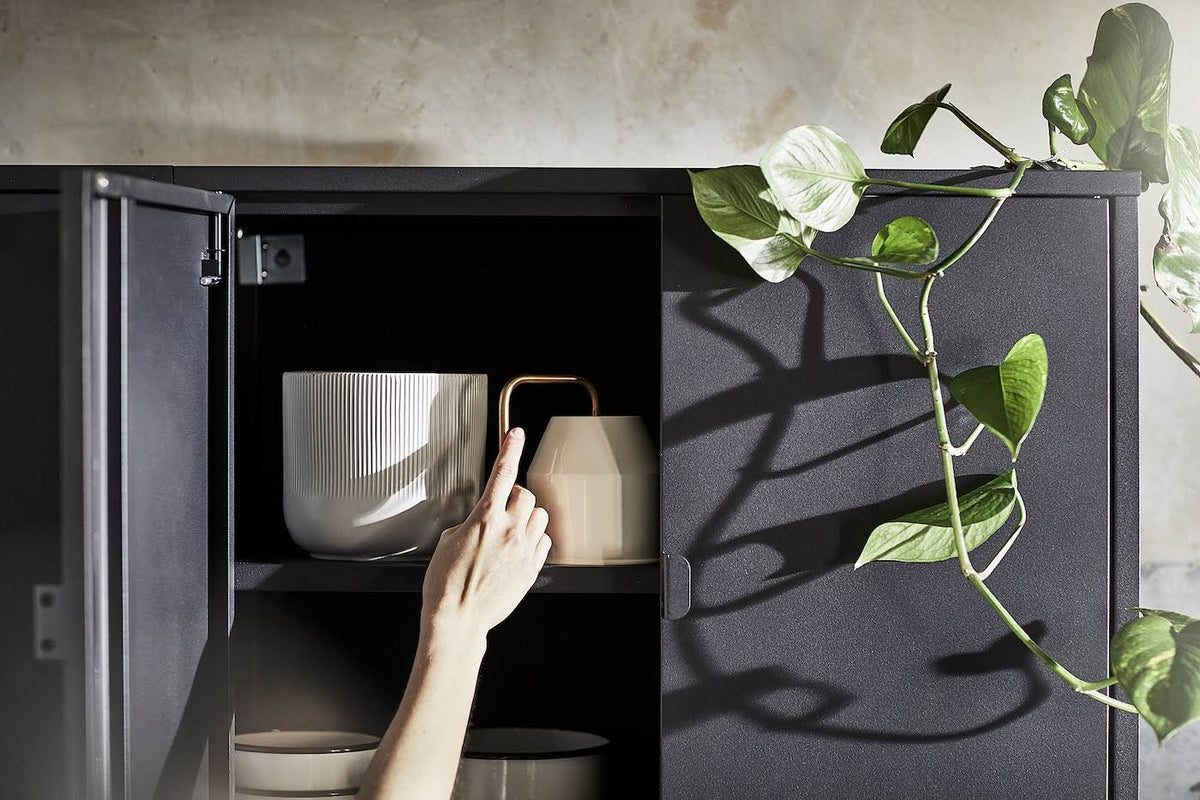 Black Cabinet with 2 Doors Z289