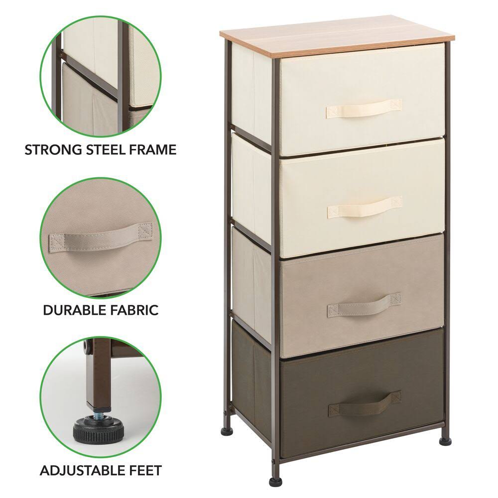 Vertical Dresser Storage Tower with 4 Drawers C886780