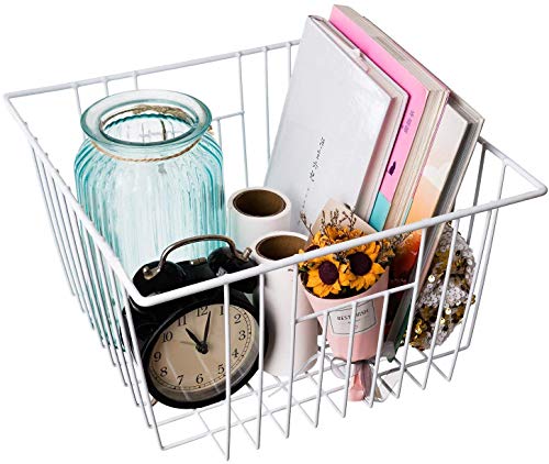 Metal Wire Freezer Basket Organizer with Handles R242