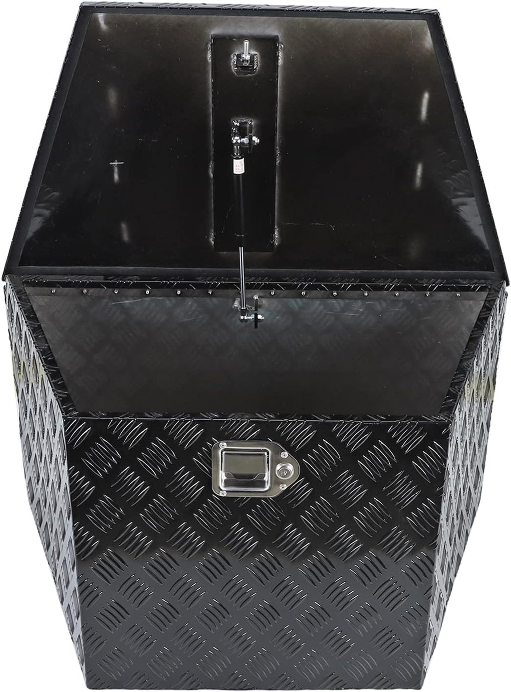Black Heavy Duty Aluminum Trailer Tongue Tool Box with Lock Q5084