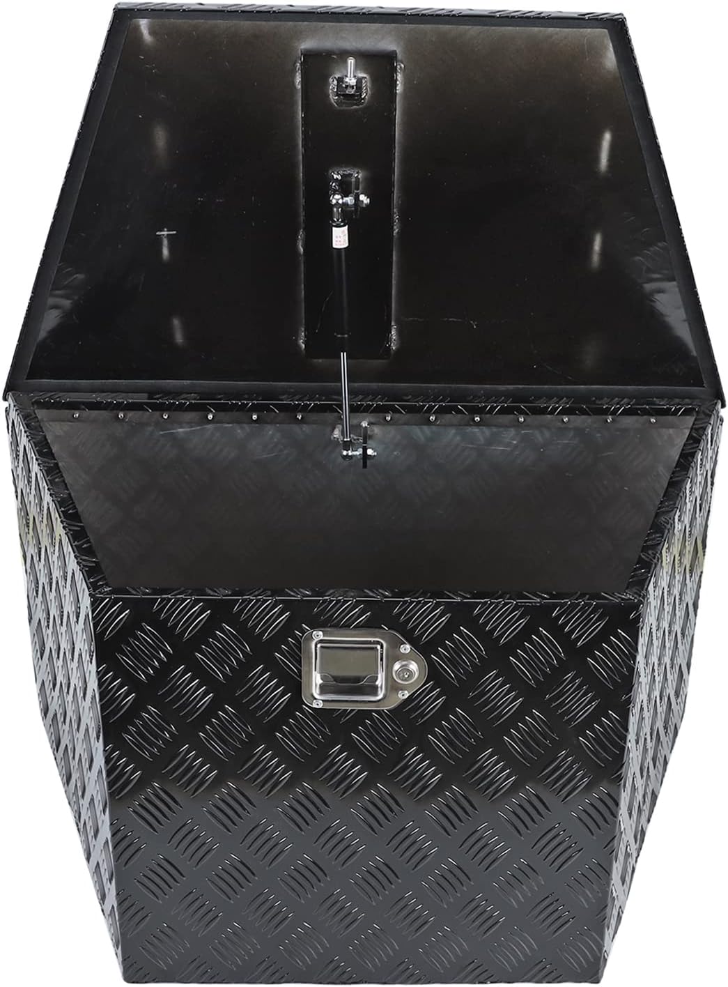 Black Heavy Duty Aluminum Trailer Tongue Tool Box with Lock Q5084