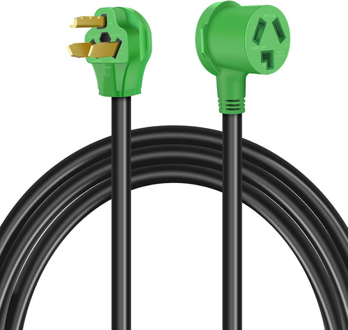 10FT 3 Prong Dryer Extension Cord, NEMA 10-30P to 10-30R, 10-AWG STW, UL Listed, Green, Pack of 2 B233