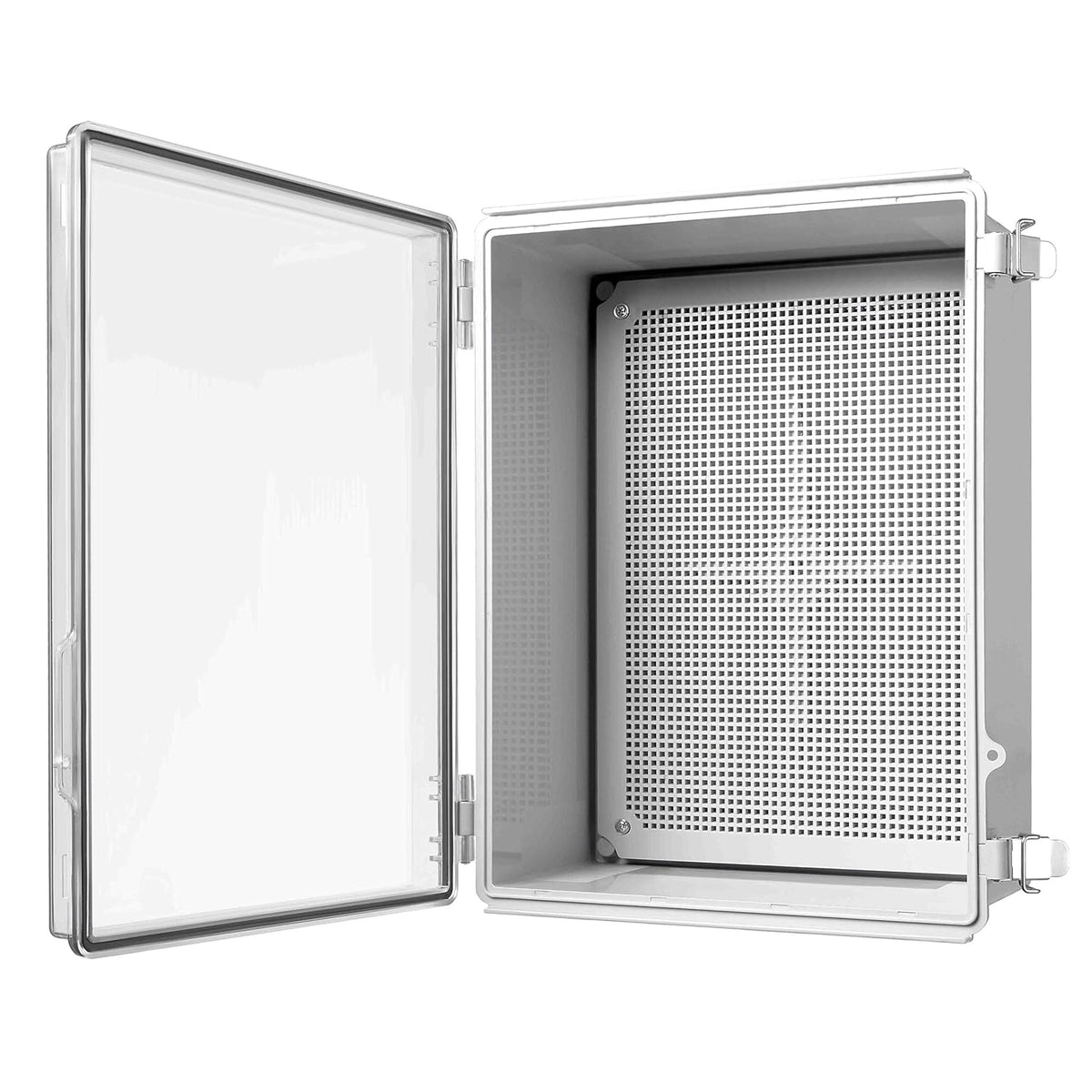 IP67 Waterproof Plastic Junction Box with Hinged Cover and Mounting Plate B694