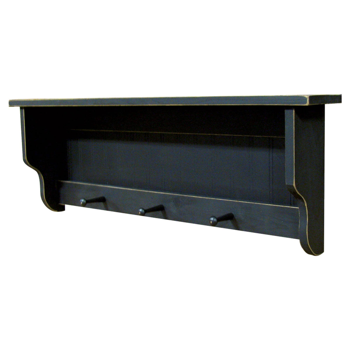 Sage Green Rectangular Storage Shelf with Pegs A9477