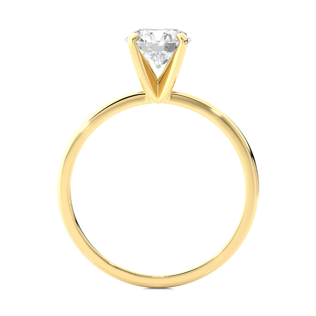 Classic Solitaire Engagement Ring in 14k Yellow Gold U887