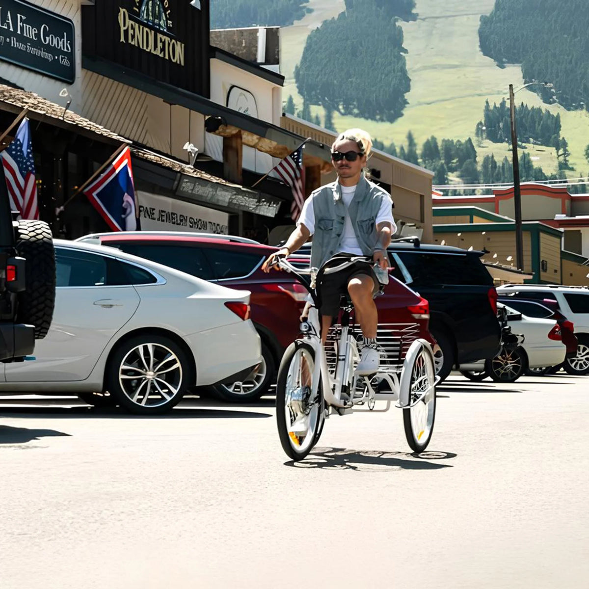 26" 350W Electric Tricycle with Basket F864