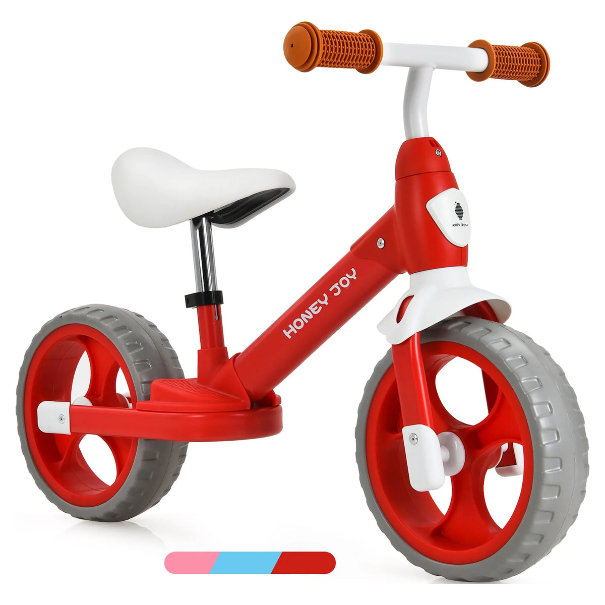 Kids Balance Bike Toddler Training Bicycle Red I6849