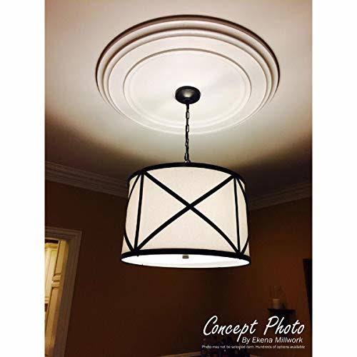 7 1/2x22OD x 1 1/8x22P Ceiling Medallion, Hand-Painted Mississippi Mud Crackle O90144