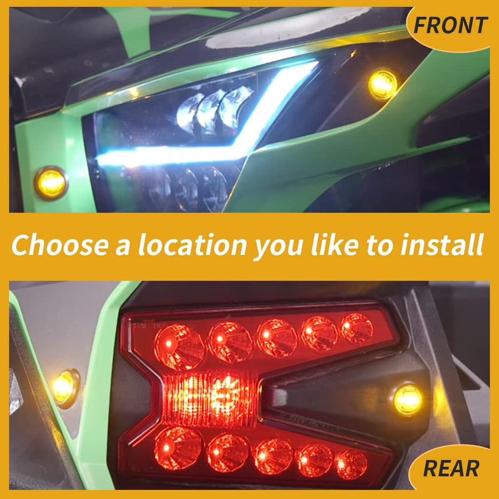 Universal Turn Signal Kit with Amber LED Lights, Horn and Toggle Switch Q16639