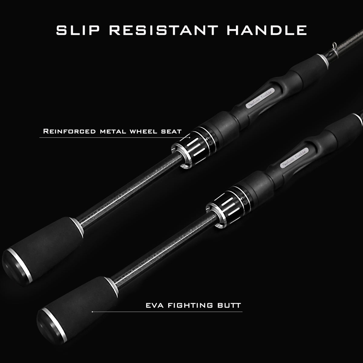 6'6" 2 pieces fast light spinning fishing rod J557