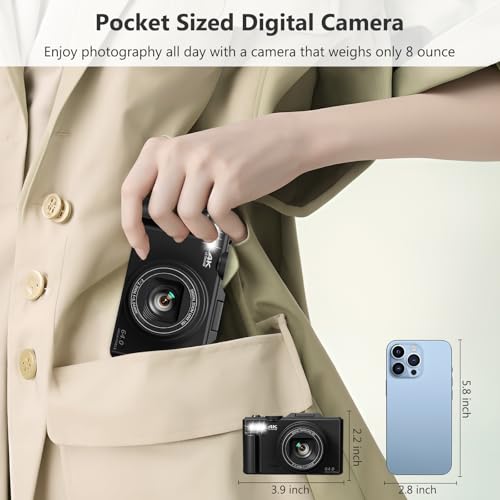4K 64MP Digital Camera with 32GB Micro SD Card E317825