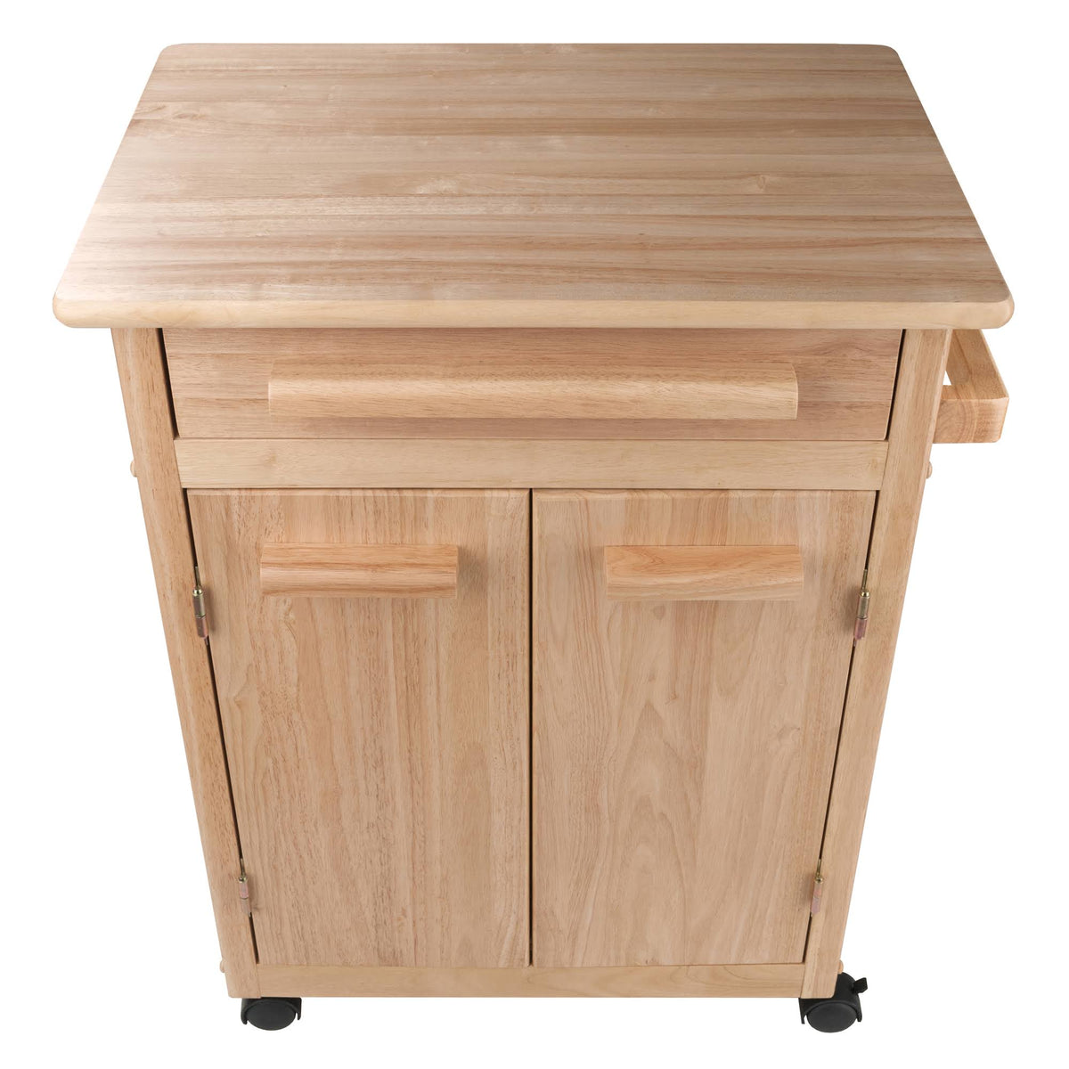 Beige Kitchen Cabinet Cart with One Pull-Out Drawer T457