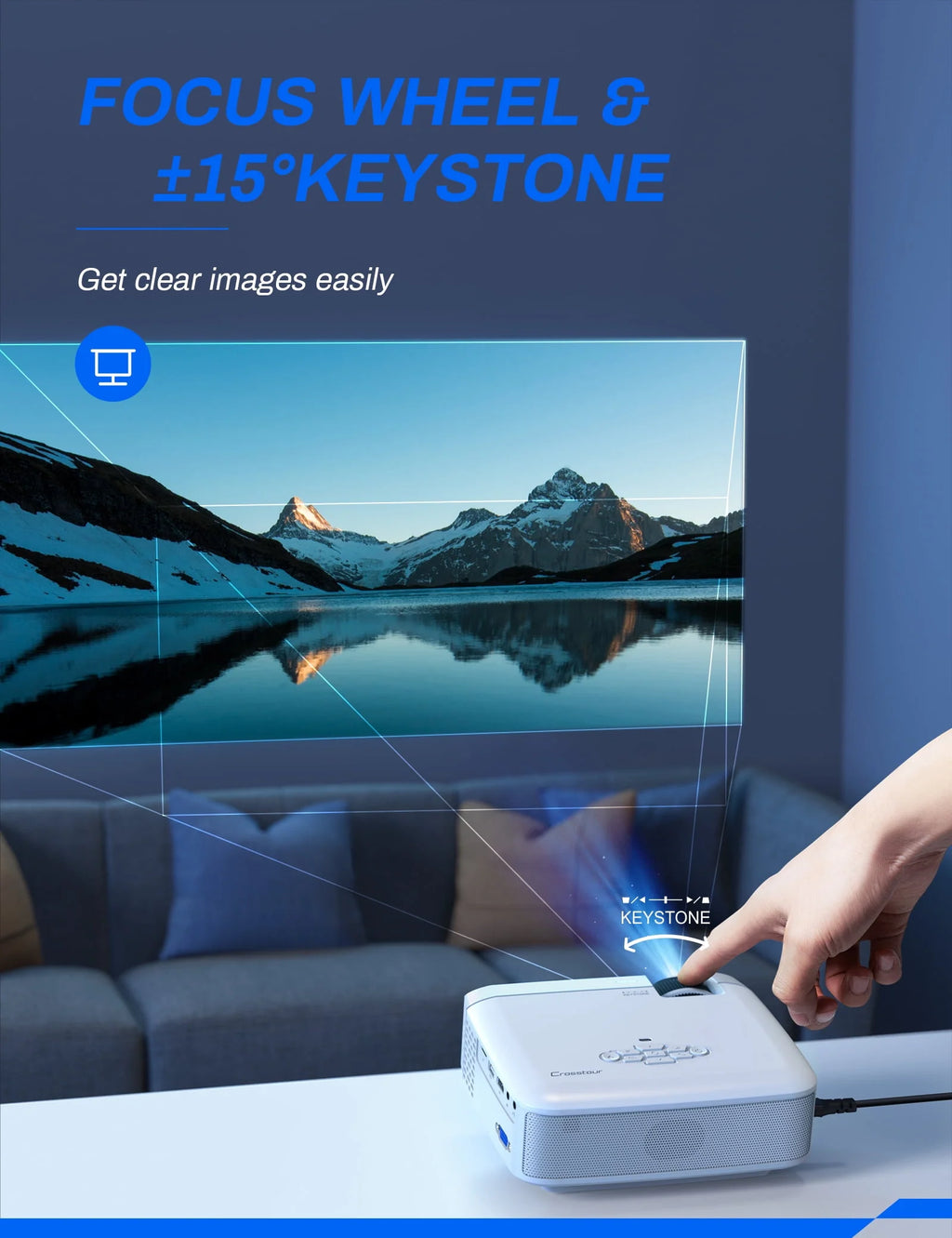 Mini Portable Projector HD 720P Y190355