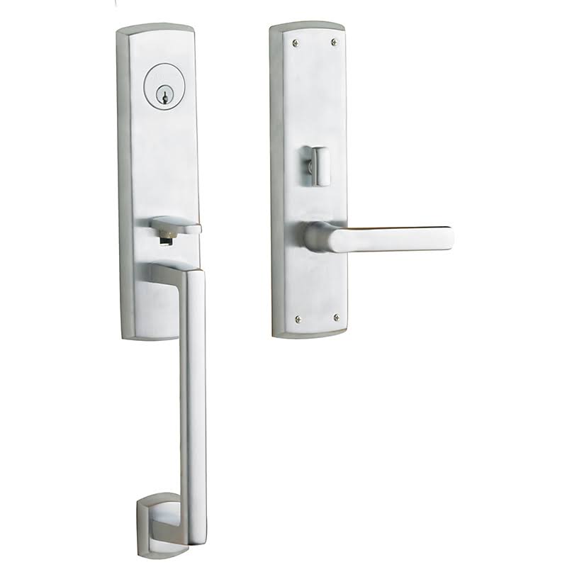 Non Lacquered Brass Left Hand Full Dummy Handleset P4925