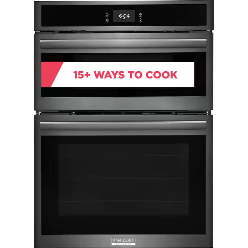 30 in Electric Built-In Wall Oven & Microwave Combination Black Stainless Steel S43441