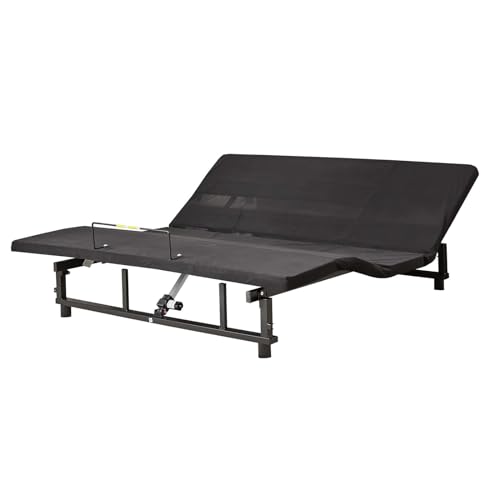 Full Size Adjustable Metal Bed Frame with Wireless Remote Control and Quiet Motor F5785