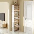 6 Tier 24 Pairs Foldable Plastic Shoe Cabinet R9197