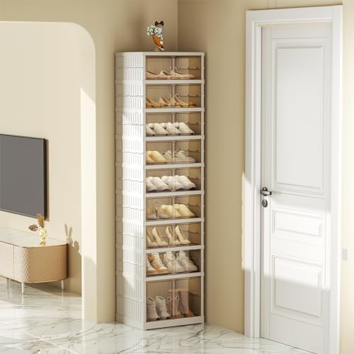 6 Tier 24 Pairs Foldable Plastic Shoe Cabinet R9197
