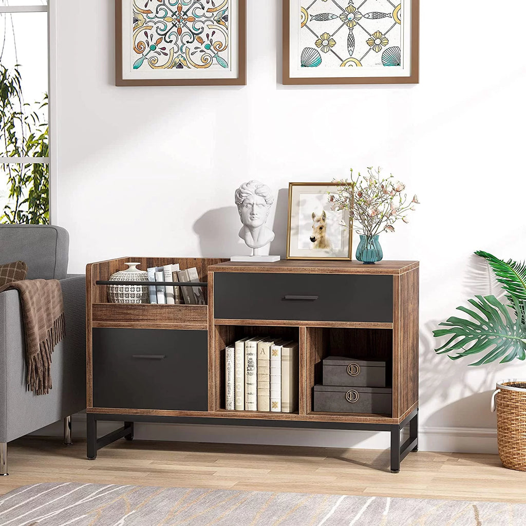 2 Drawer Wood Filing Cabinet H22654