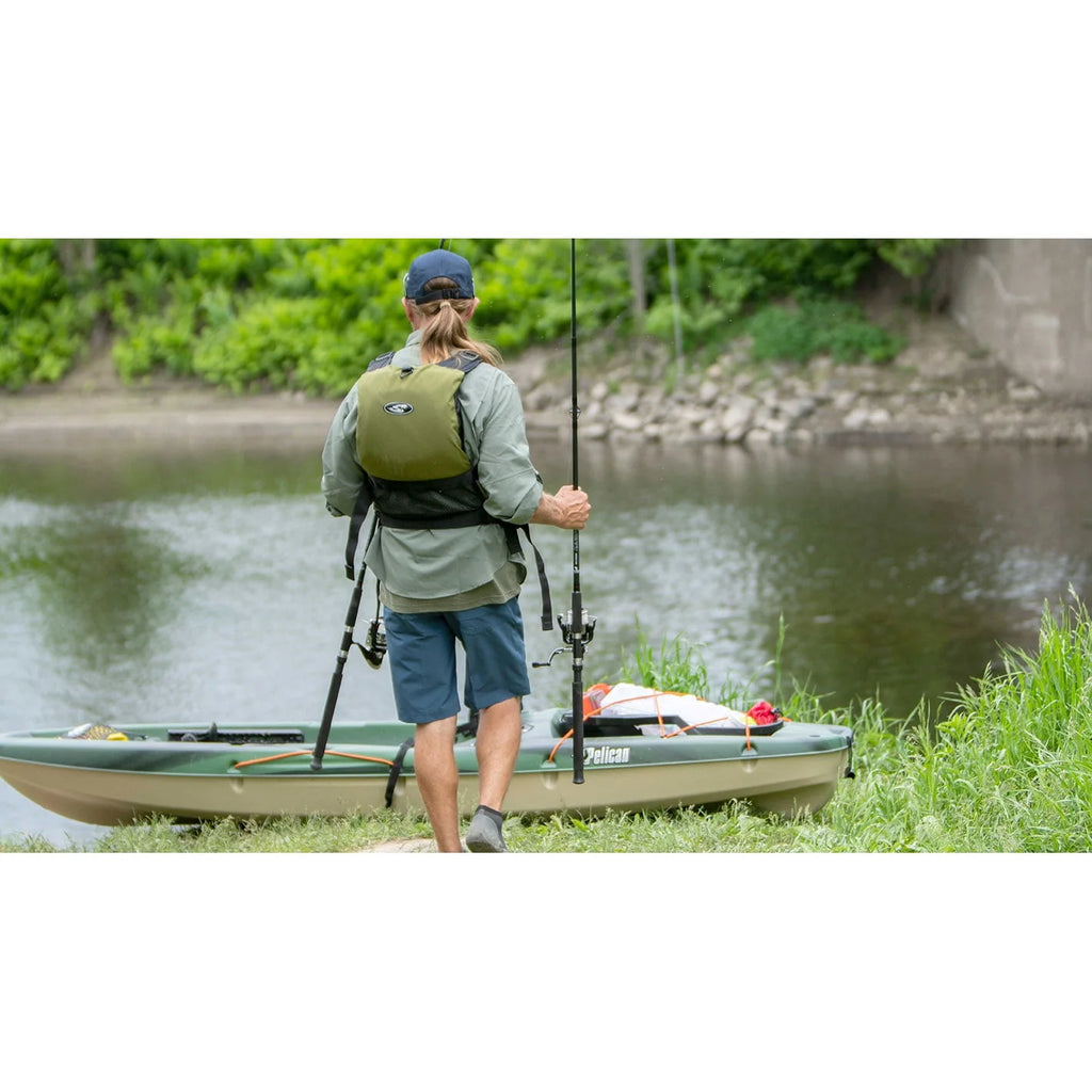 Fade Black Green Fishing Kayak T496