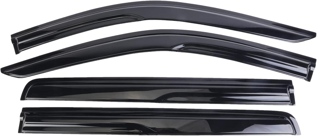 Vent Visor Side Window Deflector Pack of 2 Dark Tinted Acrylic S5450