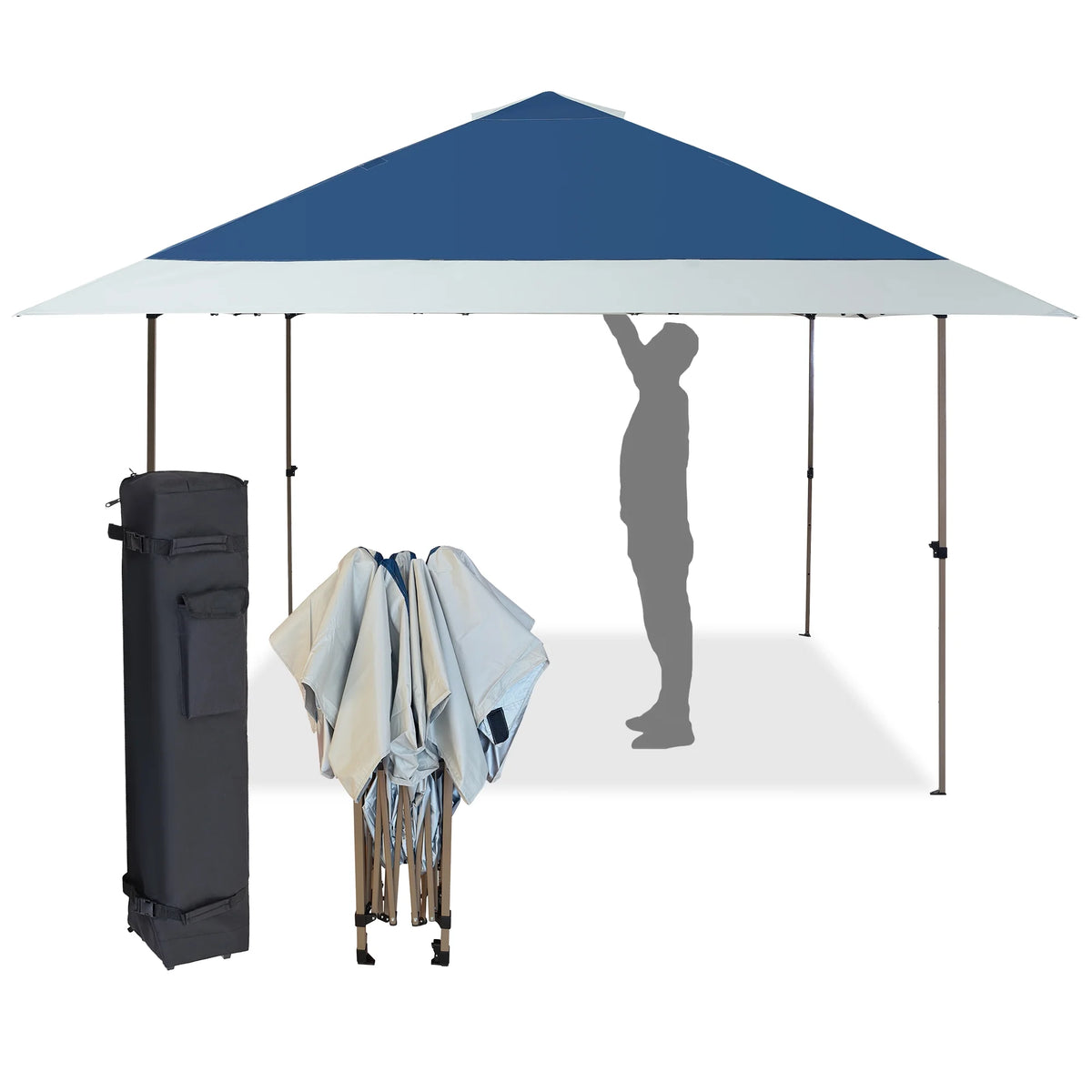 13'x13' Pop-up Canopy with Auto Extending Eaves B897179