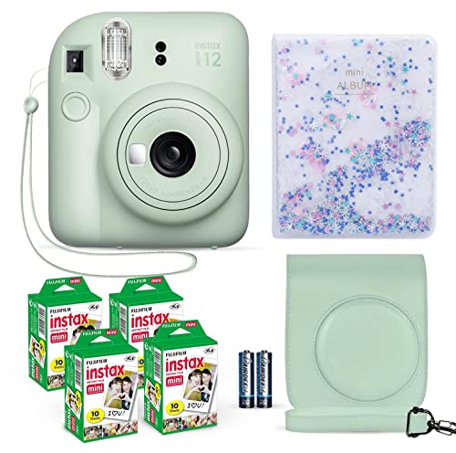 Lilac Purple Instant Camera with 40 Sheets Film and Carrying Case H7771