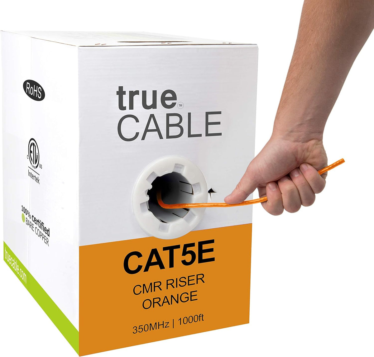 Green 1000ft Cat5e Riser UTP Bulk Ethernet Cable N91326